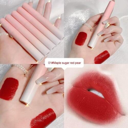 5-Piece Suit Cigarette Box Lipstick Set Cigarette Tube Lipstick Set Matte Lip Glaze Not Easy To Fade Waterproof TSLM1