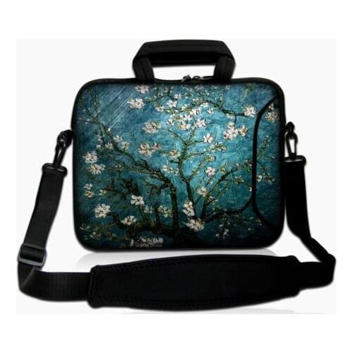Prunus Laptop shoulder pouch 10.1 12 13.3 14 15.6 17.3 Messenger bag Notebook liner sleeve PC cover For macbook air pro 13 case
