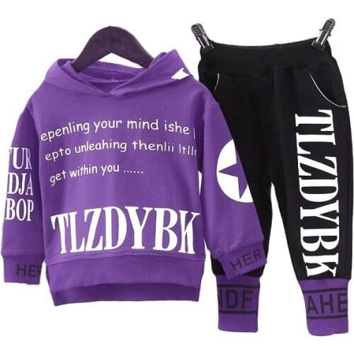 New Spring Autumn Baby Fashion Clothes Children Boy Girls Hoodies Pants 2Pcs/sets Kids Toddler Casual Clothing Infant Sportswear