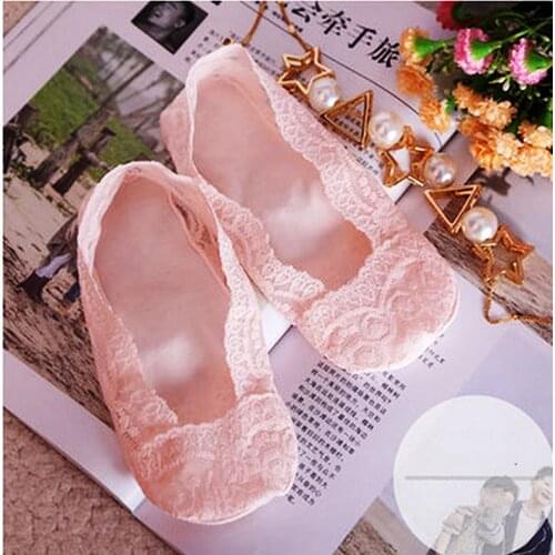 New Transparent Short Lace Socks Women Summer Hollow Out Boat Socks Slippers Female Soft Low Invisible Socks Ped