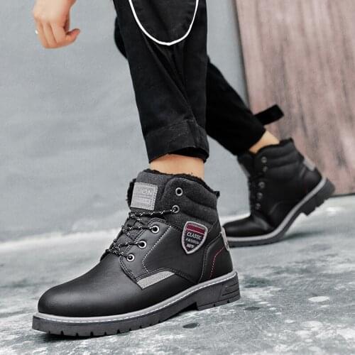 Autumn Mens Shoes Lether Shoes Men Mens Classic Fashion Winter Boots Casual Man Designer Big Size High 2020 Sneakers