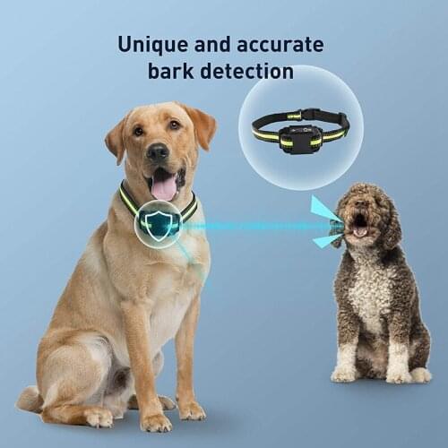 Dog Bark Collar Rechargeable Dog Training Collar Auto Anti Barking Collar With 6 Adjustable Sensitivity Beep Vibration