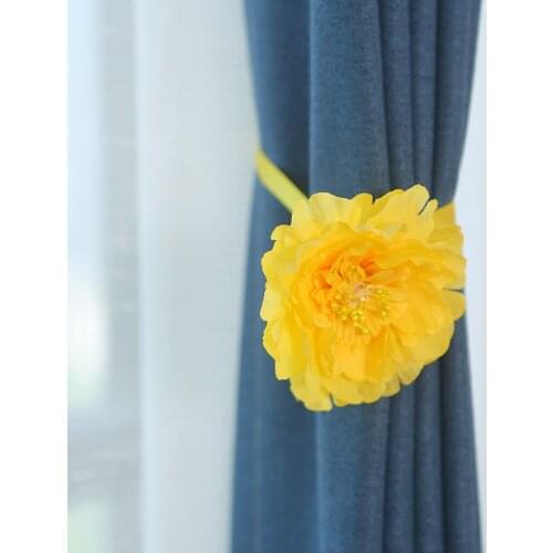 2xPlastic Cute Curtain Holdback Rose Flower Window Curtain Tieback Buckle Clamp Hook Fastener For Home Decoration