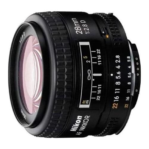 Used,Nikon AF FX NIKKOR 28mm f/2.8D Lens with for Nikon DSLR Cameras