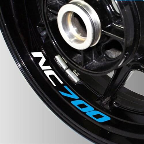 Suitable Motorcycle For Honda nc700 NC 700 LOGO Accessories Wheel Sticker Decal Reflective Rim Case Stickers High Quality