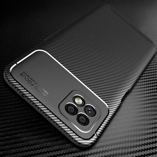 A72 Shockproof Carbon Case for OPPO A72 5G Case Silicone TPU Cover for OPPO A 72 5G 4G Phone Case Soft Back Cover