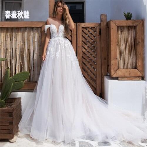 R&B SHAXUAH Beach Wedding Dresses