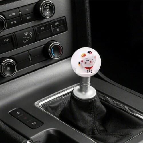 Universal Manual Gear Shift Knob Sleeve Adapter Lever Lucky Cat Screw-On Stick Shift 65mm Diameter with M8 M10 M12 Accessories