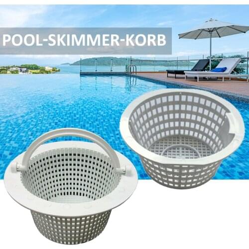 Replaceable Handle Filter Basket Plastic Skimmer Basket Universal Anti-clog Swimming Pool Strainer Multifunctional Cleaning Tool