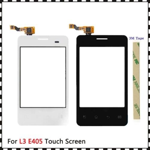 Replacement high Quality 3.2" For LG Optimus L3 E400 and Dual E405 Touch Screen Digitizer Sensor Outer Glass Lens Panel