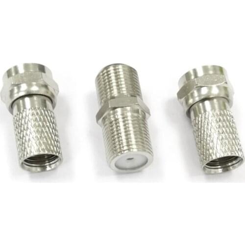 Cable TV Connector Extension 2pcs F Male Connector F plug butt Break British system