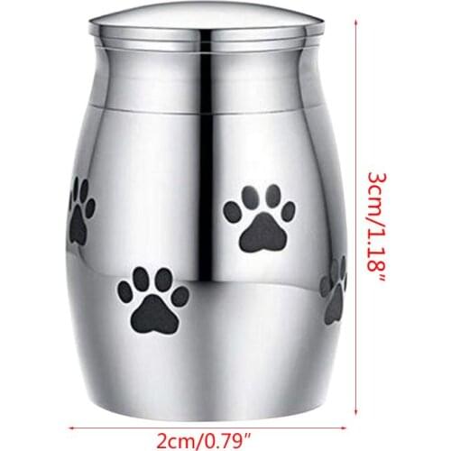 Pet Cremation Urns Stainless Steel Memorial Container Dog Cat Perfect Resting Place