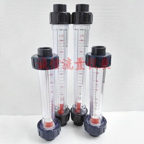 60-600 100-1000LPH LZS-20 Flow Meter Plastic Tube Liquid Water Rotameter Flow Measuring