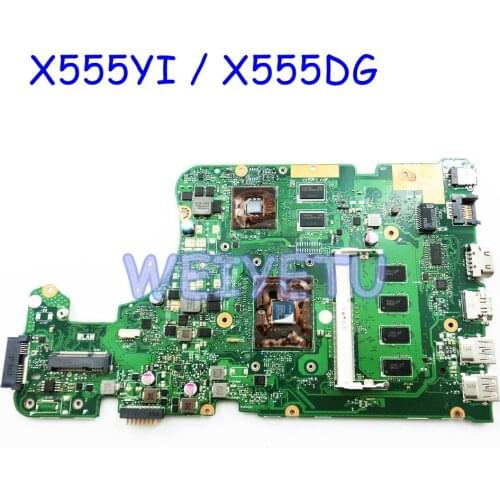 X555YI MB._4G/A4-7210/A8-7410CPU /AS Motherboard For ASUS X555Y X555YI X555D A555D X555DG Laptop Mainboard 90NB09C0-R00020