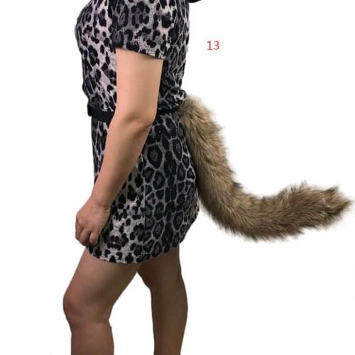 2020 Fall/Winter Europe, America, Europe and America Halloween Decoration Fur Tail Faux Fur Street Dress Men and Women Wearable