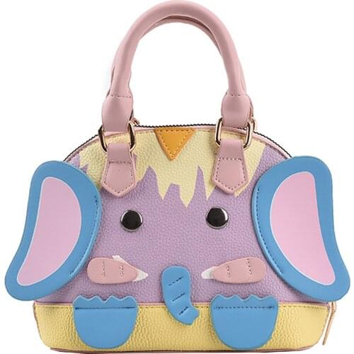2021 Summer Women Shoulder Bags Cartoon Cute Elephants Handbag Female Luxury Designer Crossbody Bag Ladies Shopper Pearl Flaps