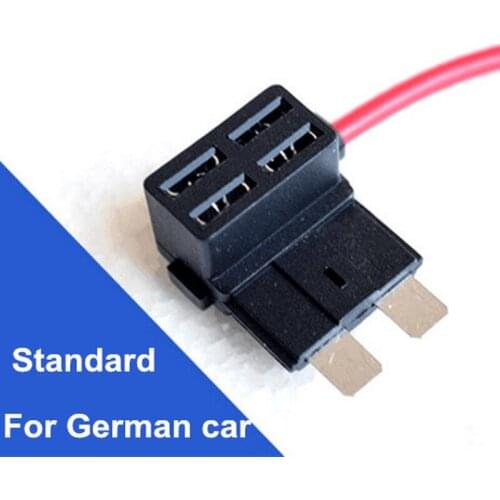 4pcs ACS ATO Piggy Back Tap Fuse Add Circuit Standard/Mini/Micro Blade Fuse Box Holder Dual Circuit Adapter Holder For Car Truck