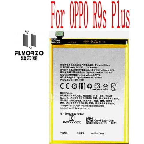 High Quality 4000mAh BLP623 Battery For OPPO R9s Plus Cell Phone
