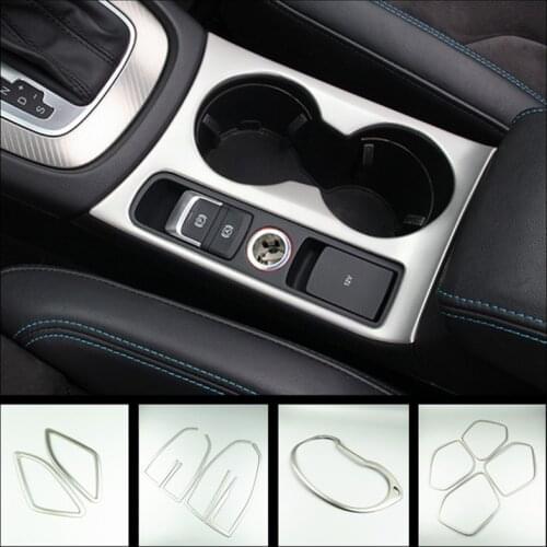 Car Accessories For Audi Q3 2012-16 Central CD Panel Cover Trim Air Conditioner Outlet Frame Door Armrest Decoration Strips