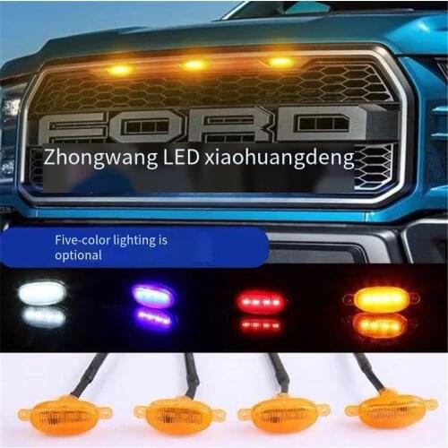 Car Round Tail Lights Turn Singal Light Lamp Rectangle Car LED Reflectors Truck Side Warning Light Bulbs Car Lamp Auto Lamp