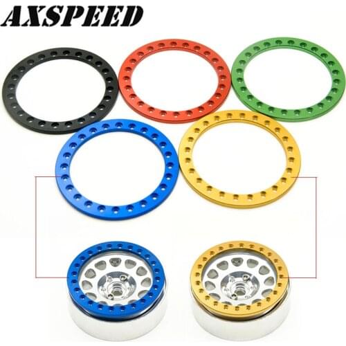 AXSPEED 4PCS 1.9/2.2" Wheel Rim Outer Rings 52/61mm for 1:10 RC Crawler Car Axial SCX10 Wraith RR10 TRX4 Wheel Rims Parts