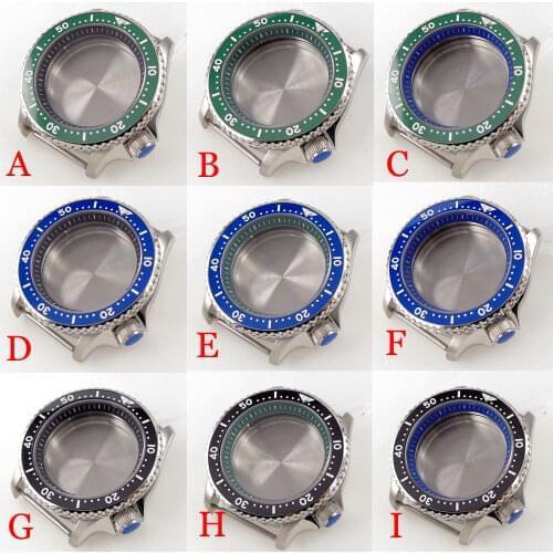 BLIGER Brand Diving 41mm Automatic Men Watch Case fit for NH35A NH36A SKX007 Scredown Crown 200M Waterproof Sapphire Crystal