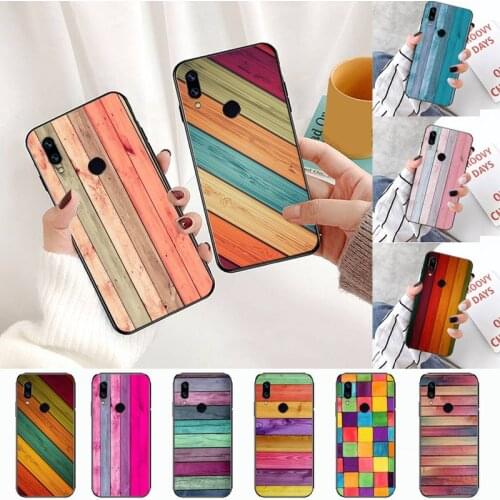 Colorful wood grain road Phone Case For Xiaomi Redmi 4x 5 plus 6A 7 7A 8 mi8 8lite 9 note 4 5 7 8 pro