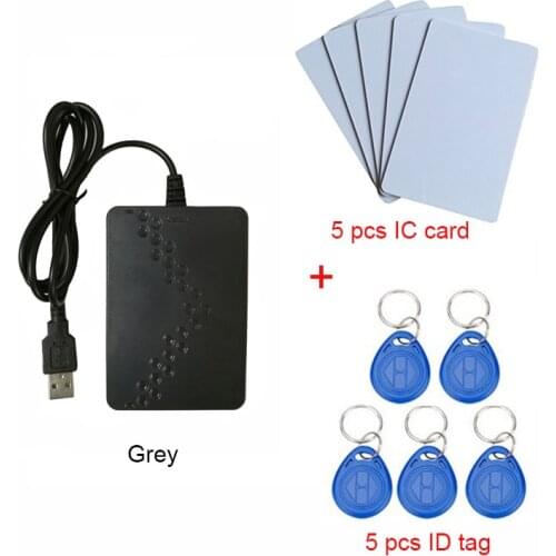Dual frequency 125 KHZ TK4100 USB card reader free drive mutil function 13.56MHZ rfid readers
