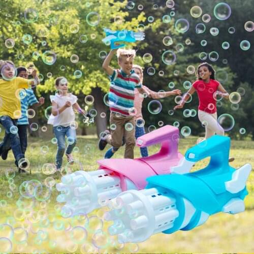Hot Sale!Gatling bubble machine 8-hole automatic bubble machine electric bubble machine childrens water toy party wedding gift
