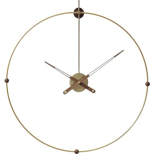 Spain Large Luxury Wall Clock Gold Modern European-Style 3D Clocks Wall Home Decor Office Living Room Horloge Murale Gift D013