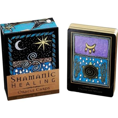 Shamanic Healing Oracle Cards 44 Cards Deck Tarot Full English Board Game Card Mysterious Divination Friend Party