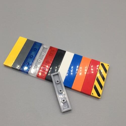 Technology small particle building block 91143 1x4 smooth flat panel 2431 MOC DIY assembly education play