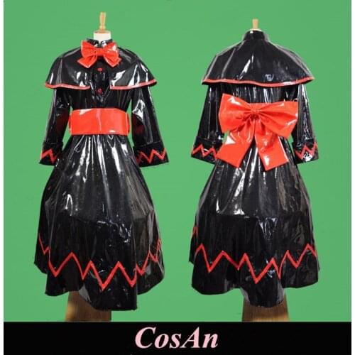 Game Touhou Project LilyWhite Cosplay Costume The High Quality Black Patent Leather Uniform Dress Role Play Clothing Custom-Make