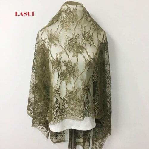 LASUI 1.5m *1.5m=1piece New colors hollow cord eyelash lace fabric Soft French lace for diy Weeding Dress Accessories C0194