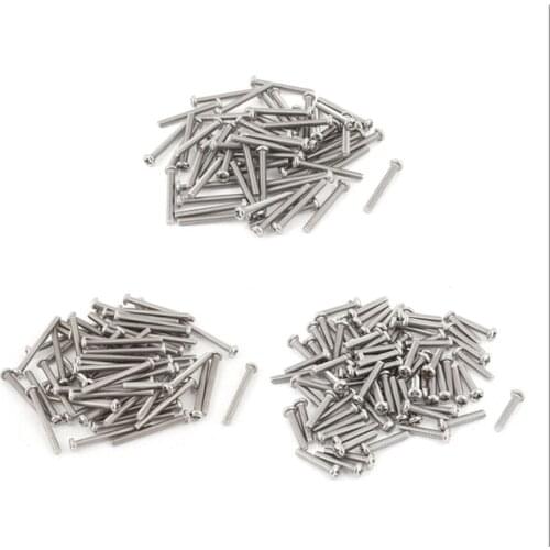 M3 x 30mm 304 Stainless Steel Phillips Pan Head Screws Bolt 60pcs