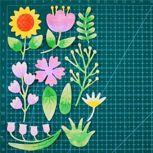 YaMinSanNiO Flower Metal Cutting Dies Stencils For DIY Scrapbooking Decorative Embossing Handcraft Die Cutting Template New 2021