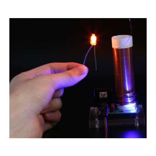 24V/15W mini tesla coil Diy Kit Self-made Driving Board Arc Lightning High Voltage Generator physic education equipment