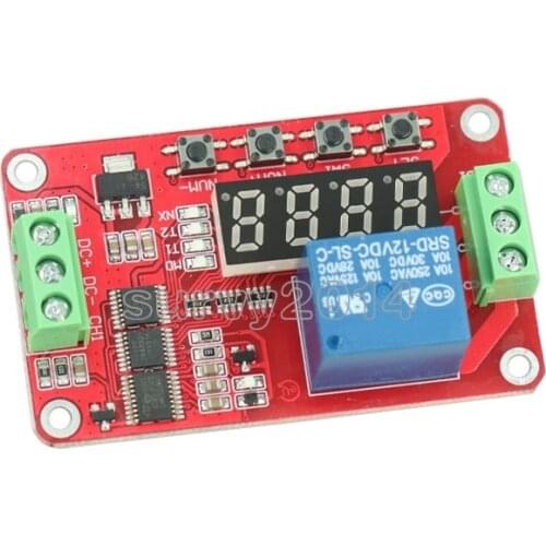 12V DC Multifunction Self-lock Relay PLC Cycle Delay Time Timer Switch Module PLC Home Automation Delay Module