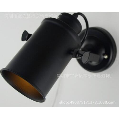 Industrial style wall lamp loft American aisle coffee shop clothing store coffee shop spotlights wall lamp