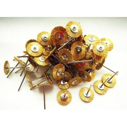 New 30pcs NEW Wire Copper Brush Polishing Wheel for Rotary Tools 2.35mm