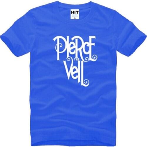 Pierce the Veil Rock T Shirt Men Hip Hop Short Sleeve O Neck Cotton Man T-Shirt Fashion Cool Tee Shirt Homme Camisa Masculina