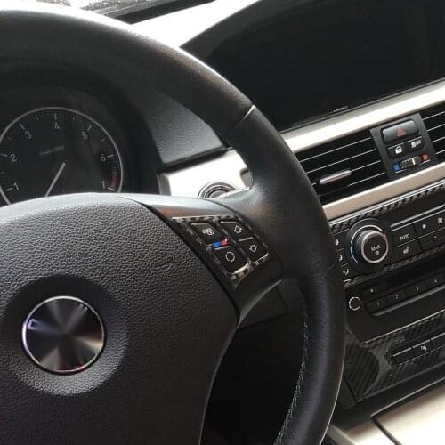 It Is Suitable For BMW 3 Series (E90) 2005-2012 The Carbon Fiber Steering Wheel Button Box