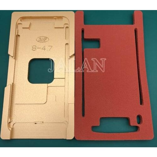 Precision aluminium mold For iphone 6/6s/7/8 plus front glass with frame bezel position lcd display screen laminating use mould