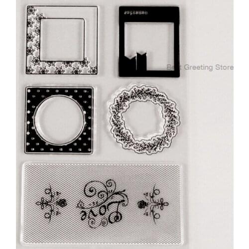 Mini photo frame clear stamp diy decoration scrapbooking stamps