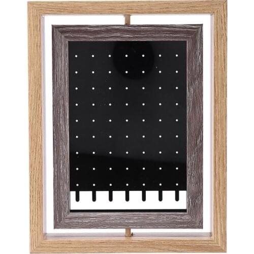 Rotating Photo Frame Ear Nail Jewelry Display Stand Necklace Earing Jewelry Display Stand Jewelry Rack