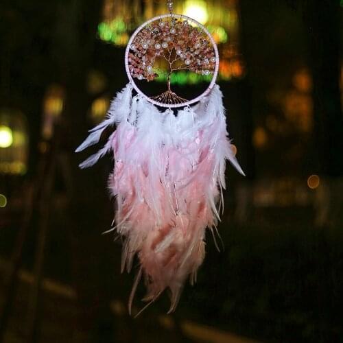 WANGZIYAN Pink Dream Catchers