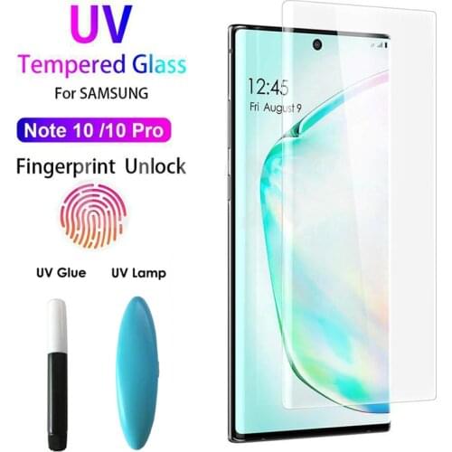 UV Full Glue Tempered Glass For Samsung Galaxy A10 A30 A50 Screen Protector For Samsung M40 M10 M20 M30 A40 A60 A70 A80 A90 Film