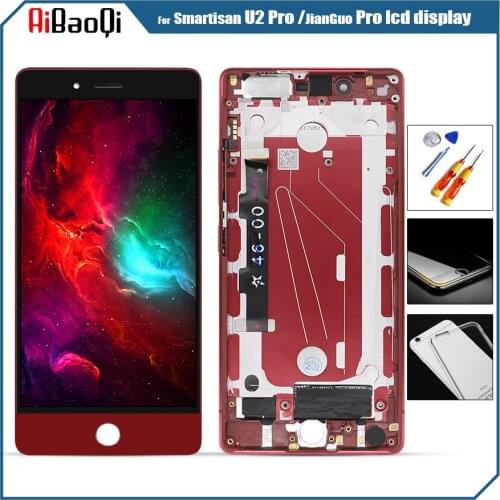 For Smartisan U2 Pro JianGuo Pro Display Touch Screen Digitizer with Frame OD105 OD103 Display LCD Repair