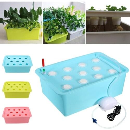 1 Sets 11 Holes Plant Site Hydroponic System Indoor Garden Cabinet Box Grow Kit Bubble Garden Pots Planter Nursery Pot
