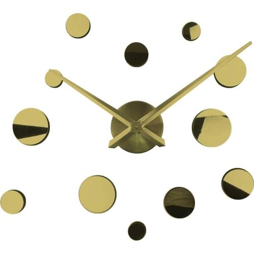 3d Wall Sticker Clock To Home Saati Reloj De Pared Decorative Clocks Living Room Acrylic Mirror Adhesive Wall Clock Sticker